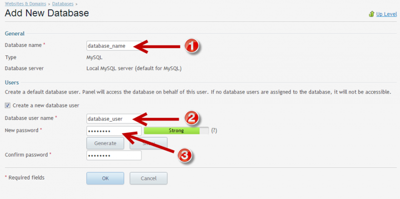Datoteka:Create new db and user.png
